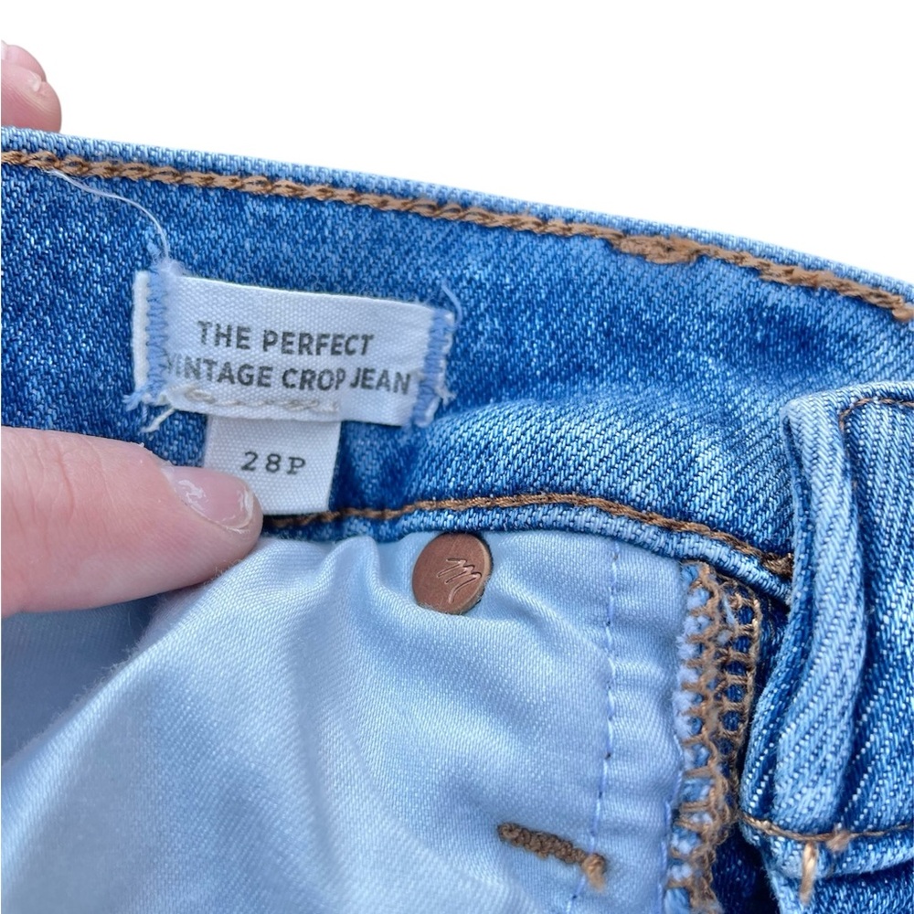 Madewell The Perfect Vintage Crop Destroyed Jeans - Picture 5 of 7